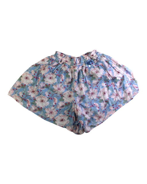 A Blue Shorts from Tartine et Chocolat in size 7Y for girl. (Front View)