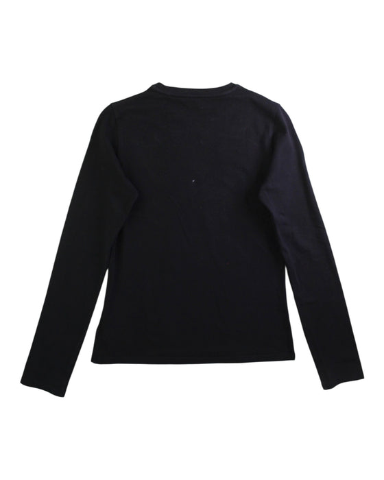 A Black Long Sleeve T Shirts from DKNY in size 14Y for girl. (Back View)