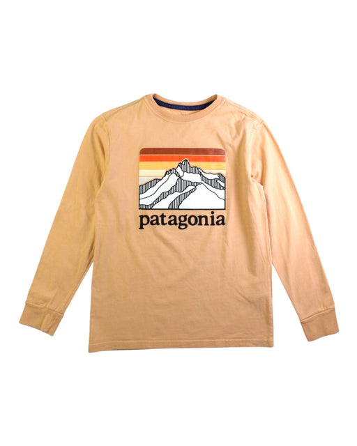 A Beige Long Sleeve T Shirts from Patagonia in size 7Y for neutral. (Front View)