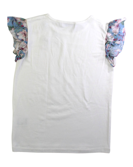 A White Short Sleeve Tops from Tartine et Chocolat in size 7Y for girl. (Back View)
