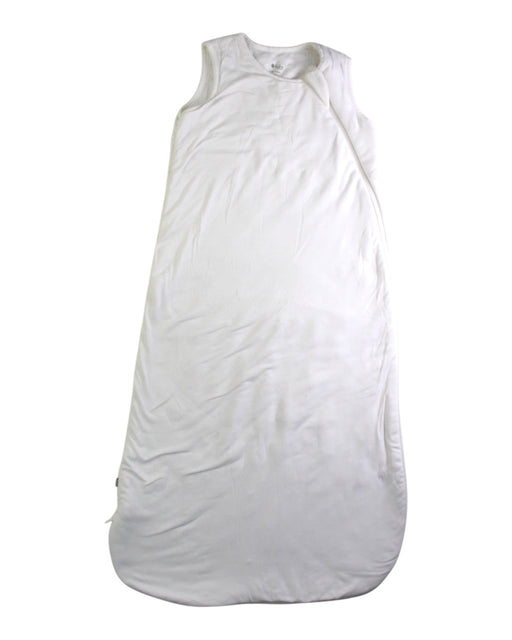 A White Sleepsacs from Kyte Baby in size 6-12M for neutral. (Front View)