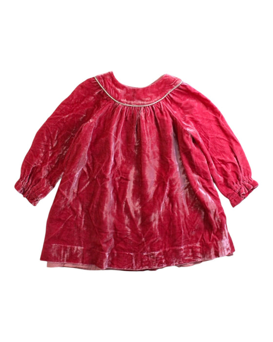 A Red Long Sleeve Dresses from Bonpoint in size 2T for girl. (Front View)