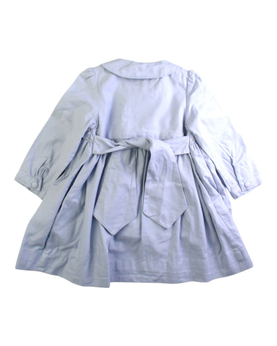 A Blue Long Sleeve Dresses from Kidiwi in size 12-18M for girl. (Back View)