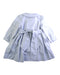 A Blue Long Sleeve Dresses from Kidiwi in size 12-18M for girl. (Back View)