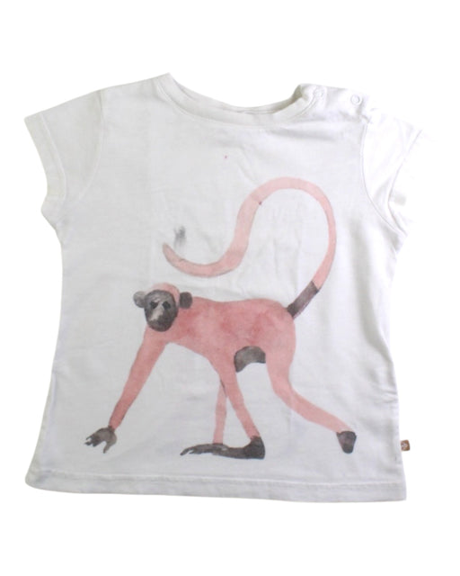 A White Short Sleeve T Shirts from Arsène et les pipelettes in size 3T for girl. (Front View)