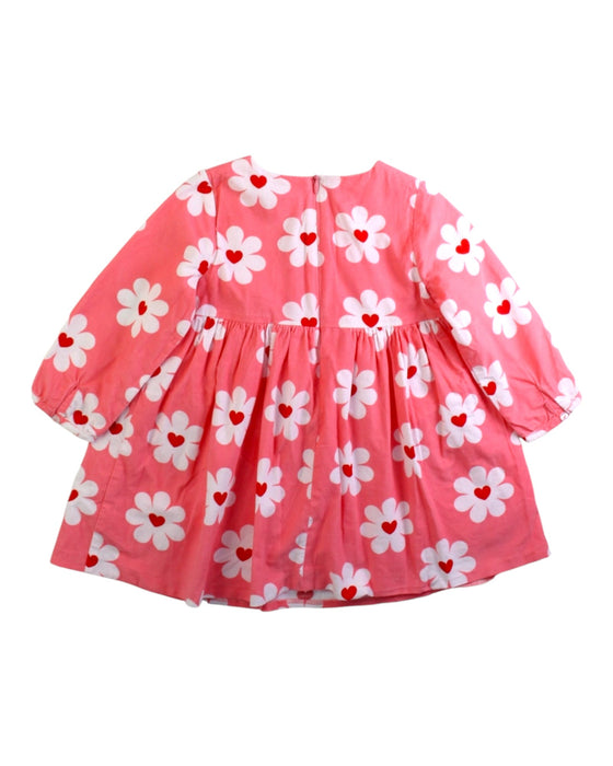 A Pink Long Sleeve Dresses from Jacadi in size 12-18M for girl. (Back View)