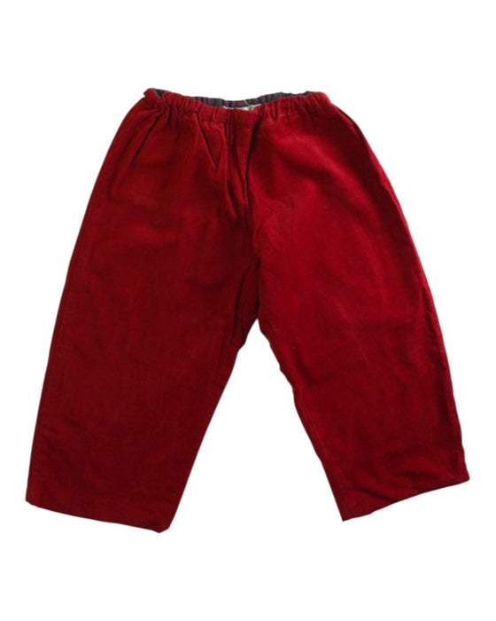 A Red Casual Pants from Bonpoint in size 2T for girl. (Front View)
