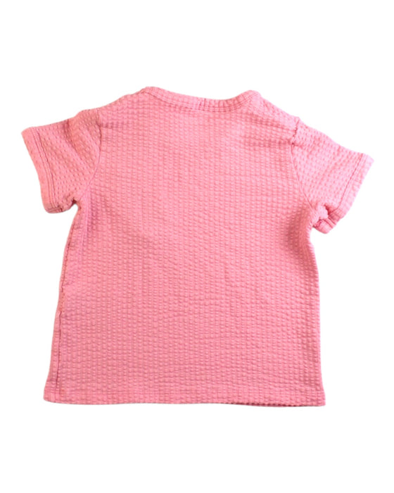 A Pink Short Sleeve T Shirts from Mini Rodini in size 18-24M for girl. (Back View)