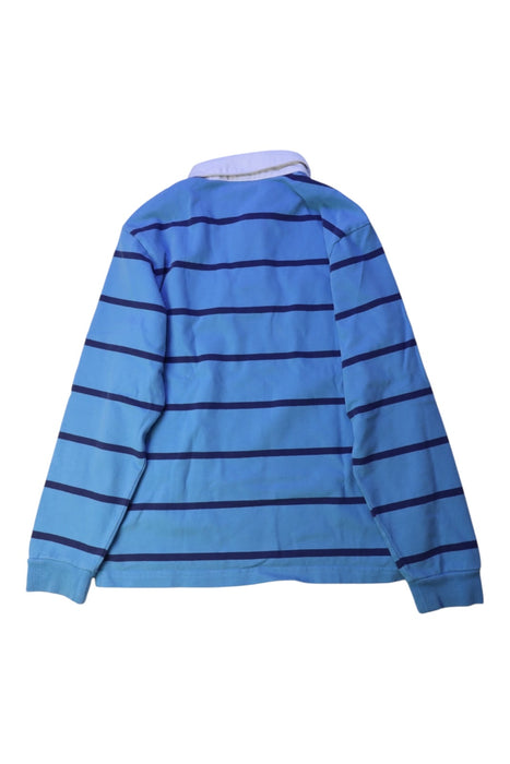A Blue Long Sleeve Polos from Lacoste in size 10Y for boy. (Back View)