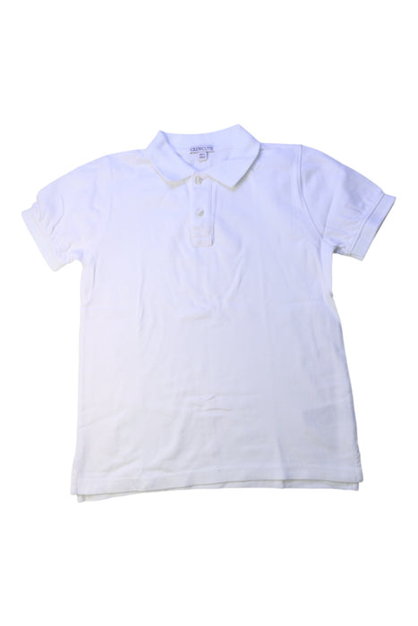 A White Short Sleeve Polos from Crewcuts in size 8Y for boy. (Front View)