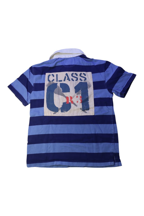A Blue Short Sleeve Polos from Polo Ralph Lauren in size 8Y for boy. (Back View)