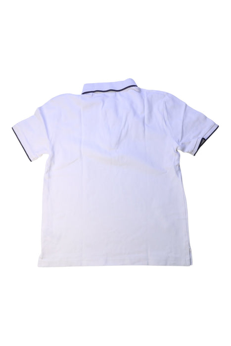 A White Short Sleeve Polos from Boss in size 10Y for boy. (Back View)