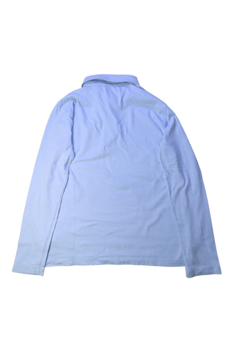 A Blue Long Sleeve Polos from Crewcuts in size 8Y for boy. (Back View)