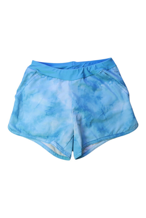 A Blue Shorts from Lands' End in size 12Y for girl. (Front View)