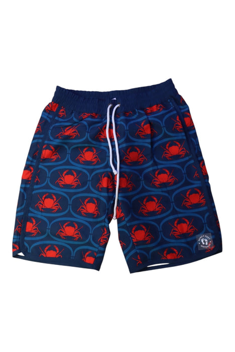 A Navy Swim Shorts from Sandy Feet Australia in size 8Y for boy. (Front View)