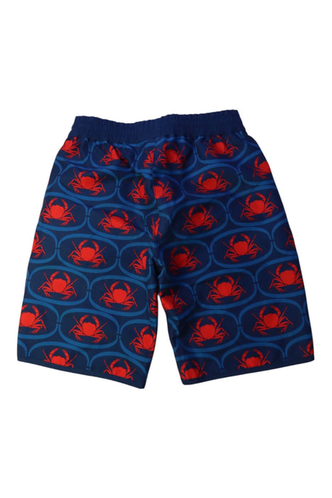 A Navy Swim Shorts from Sandy Feet Australia in size 8Y for boy. (Back View)