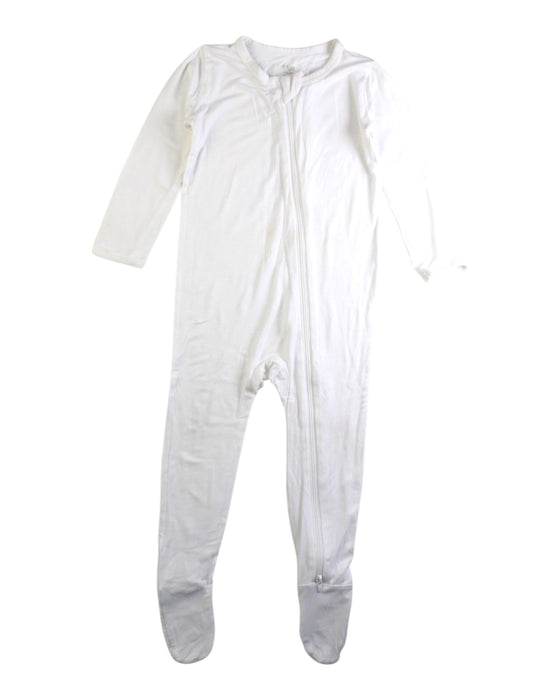 A White Onesies from Kyte Baby in size 18-24M for neutral. (Front View)