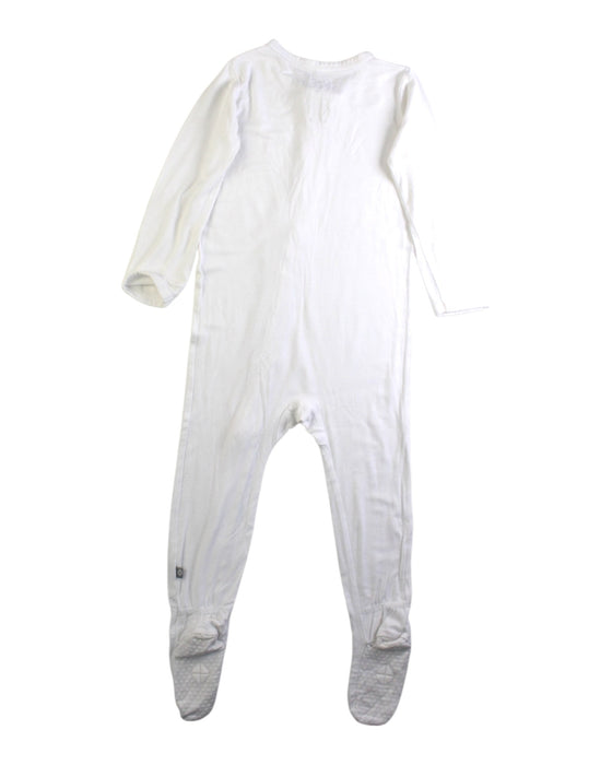 A White Onesies from Kyte Baby in size 18-24M for neutral. (Back View)