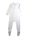 A White Onesies from Kyte Baby in size 18-24M for neutral. (Back View)