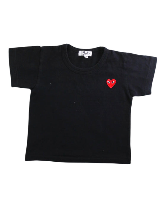 A Black Short Sleeve T Shirts from Comme des Garcons in size 2T for neutral. (Front View)