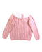 A Pink Knit Sweaters from La Coqueta in size 4T for girl. (Back View)