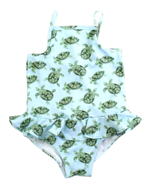 A Blue Swimsuits from Trotters in size 2T for girl. (Front View)