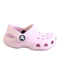 A Pink Slip Ons from Crocs in size 12-18M for girl. (Front View)
