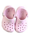 A Pink Slip Ons from Crocs in size 12-18M for girl. (Back View)