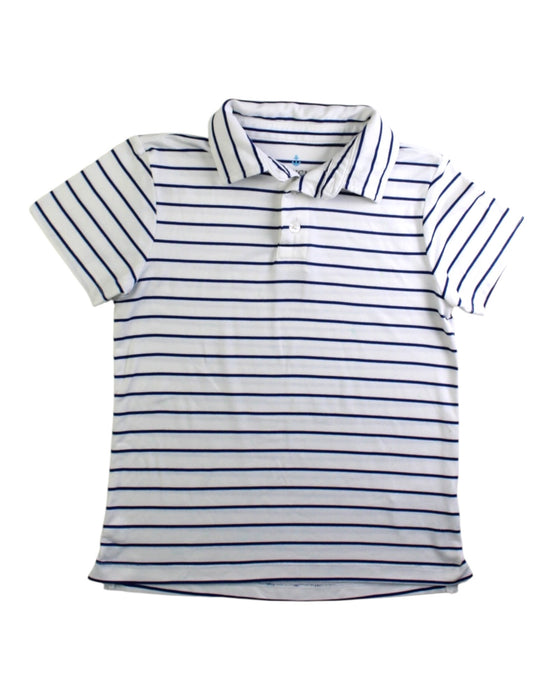 A White Short Sleeve Polos from Crewcuts in size 4T for boy. (Front View)