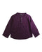A Purple Long Sleeve Shirts from Velveteen in size 4T for girl. (Front View)