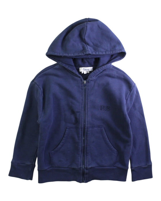 A Navy Hooded Sweatshirts from Bonpoint in size 4T for boy. (Front View)