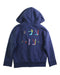 A Navy Hooded Sweatshirts from Bonpoint in size 4T for boy. (Back View)