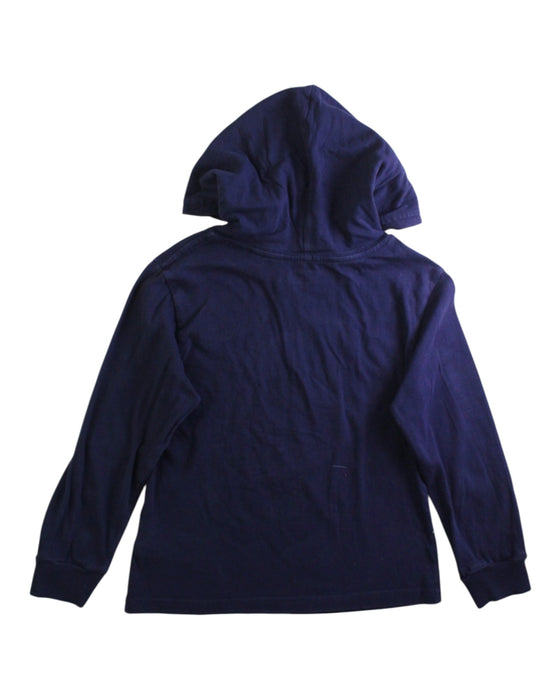 A Blue Hooded Sweatshirts from Polo Ralph Lauren in size 5T for boy. (Back View)