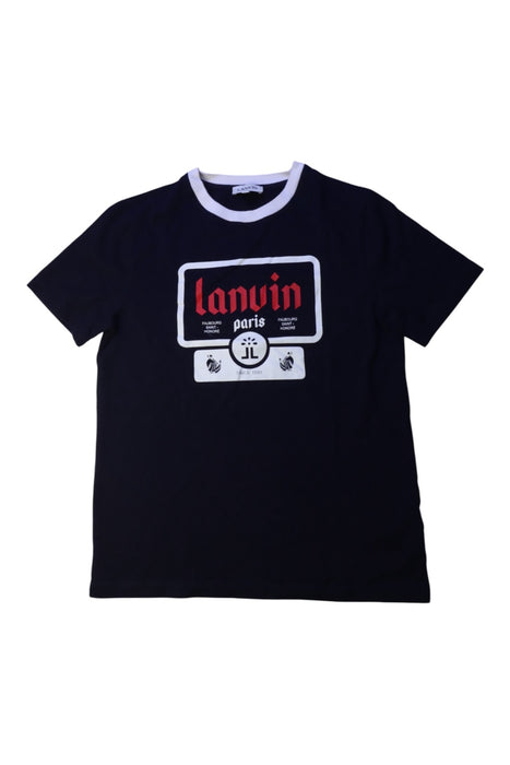 A Black Short Sleeve T Shirts from Lanvin Petite in size 14Y for neutral. (Front View)