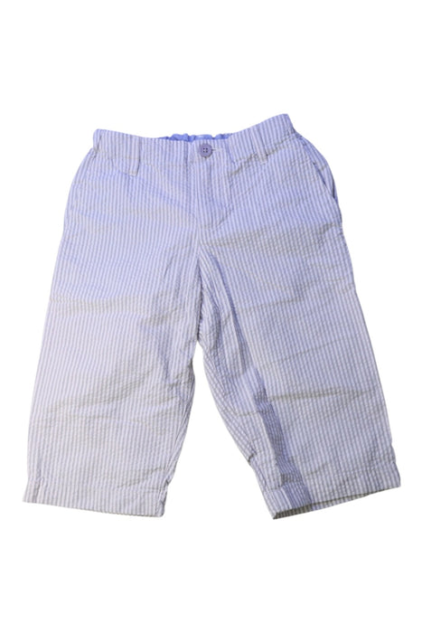 A Blue Casual Pants from Petit Bateau in size 10Y for boy. (Front View)