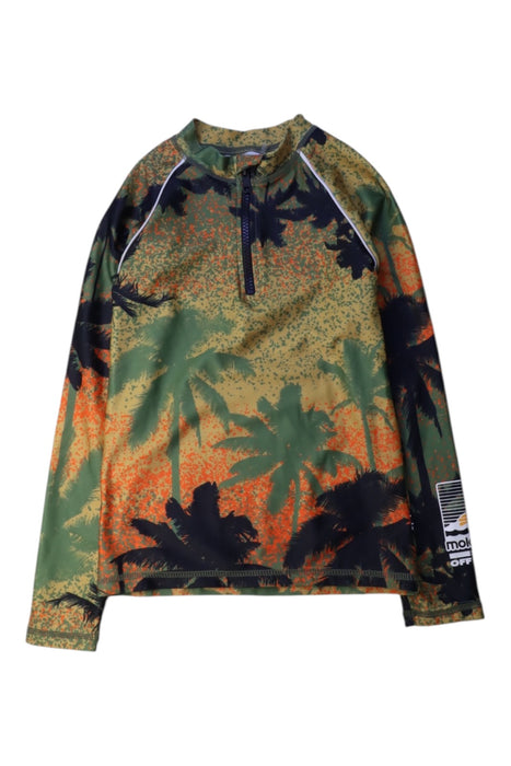 A Green Rash Guards from Molo in size 7Y for girl. (Front View)