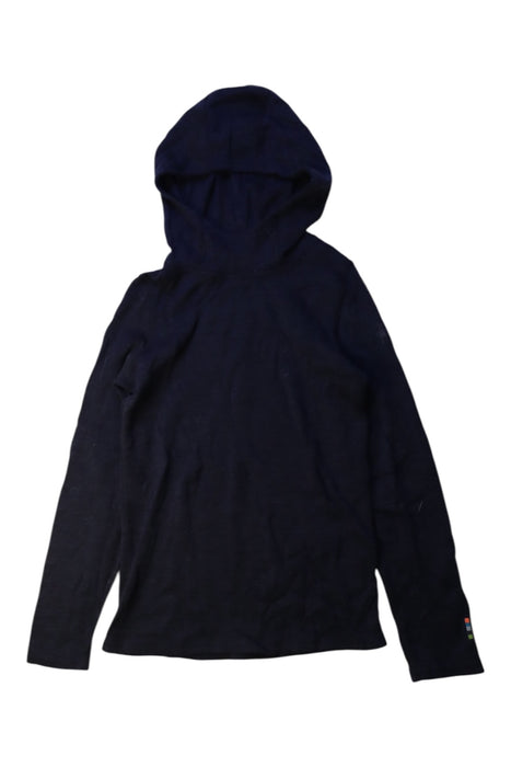 A Navy Hooded Sweatshirts from Smartwool in size 10Y for boy. (Front View)