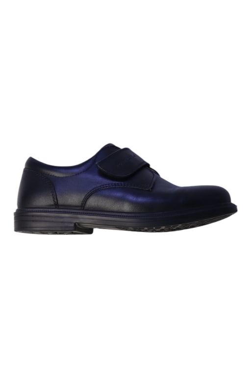 A Navy Dress Shoes from Dr. Kong in size 7Y for boy. (Front View)
