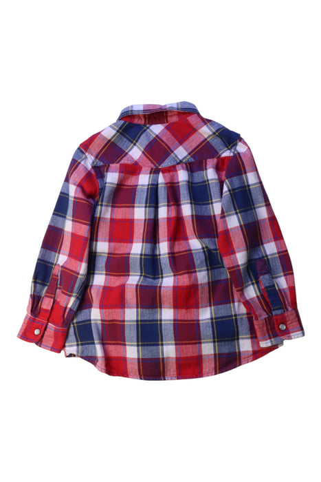 A Red Long Sleeve Shirts from Polarn O. Pyret in size 2T for boy. (Back View)