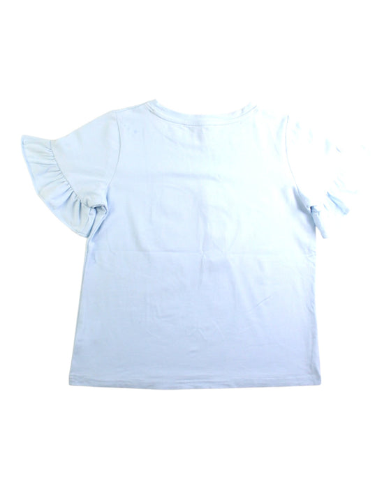 A Blue Short Sleeve Tops from ELLE in size 7Y for girl. (Back View)