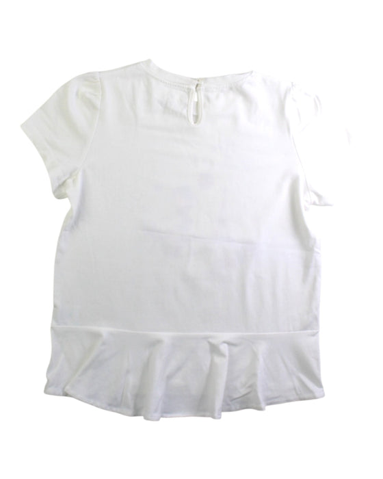 A White Short Sleeve Tops from ELLE in size 7Y for girl. (Back View)