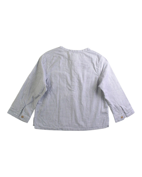 A Grey Long Sleeve Shirts from Cyrillus in size 12-18M for boy. (Back View)