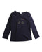 A Navy Long Sleeve Tops from Bonpoint in size 4T for girl. (Front View)