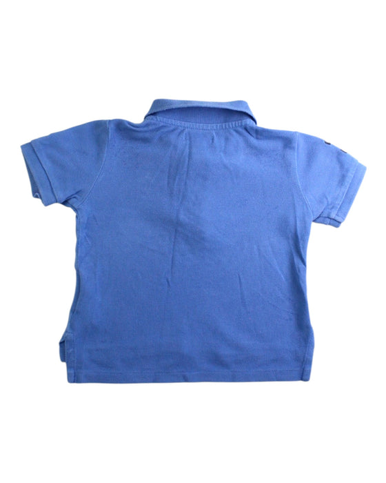 A Blue Short Sleeve Polos from Ralph Lauren in size 6-12M for boy. (Back View)