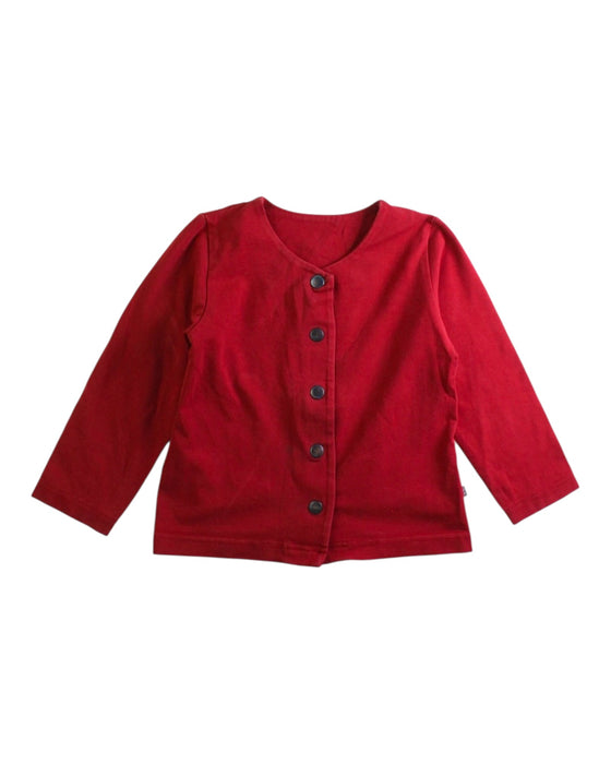 A Red Long Sleeve Tops from Kaiko in size 18-24M for girl. (Front View)