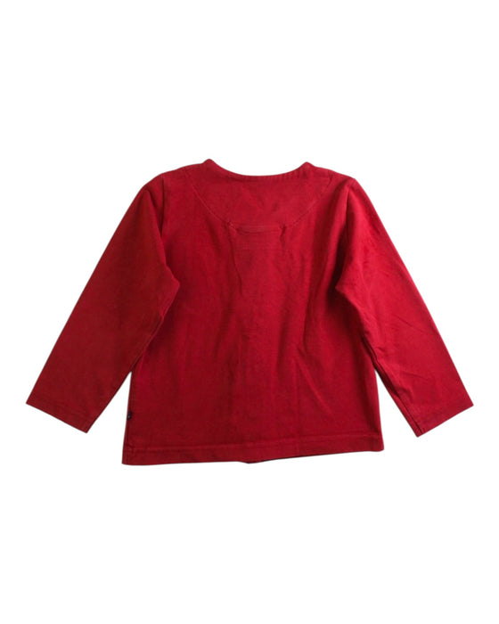 A Red Long Sleeve Tops from Kaiko in size 18-24M for girl. (Back View)
