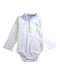 A White Long Sleeve Bodysuits from Jacadi in size 3T for boy. (Front View)