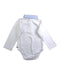 A White Long Sleeve Bodysuits from Jacadi in size 3T for boy. (Back View)