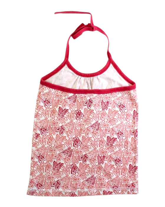 A Pink Sleeveless Tops from Tea in size 3T for girl. (Back View)