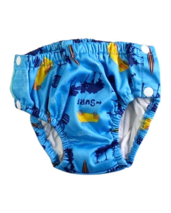 A Blue Swim Diapers from Charlie Banana in size 2T for boy. (Front View)